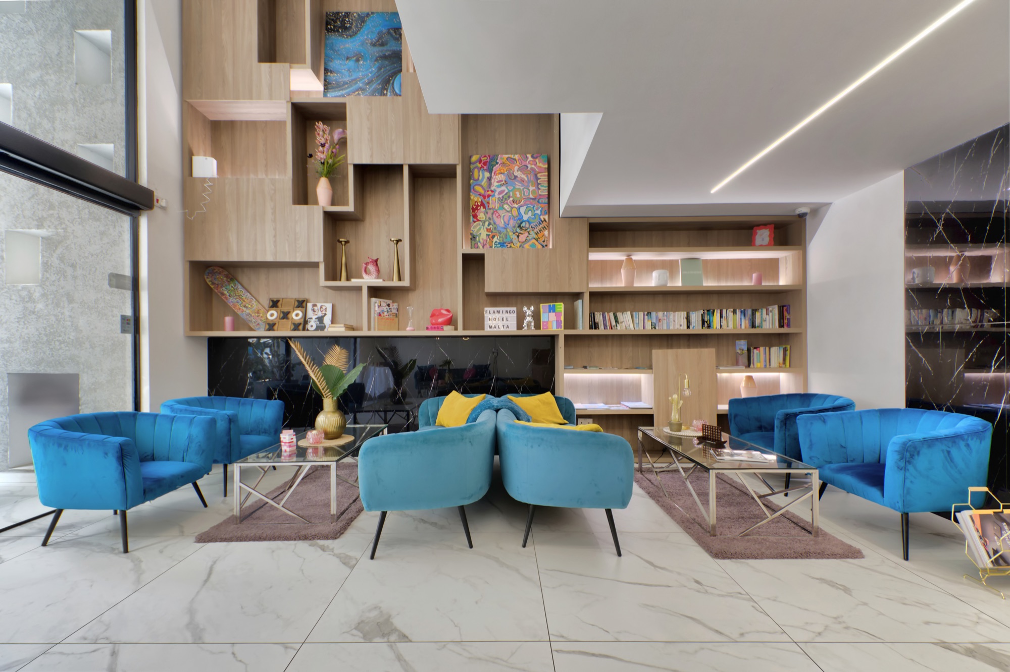 Flamingo Hotel lobby featured on the Vaganza website